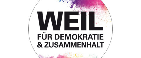 Logo WEIL für Demokratie & Zusammenhalt